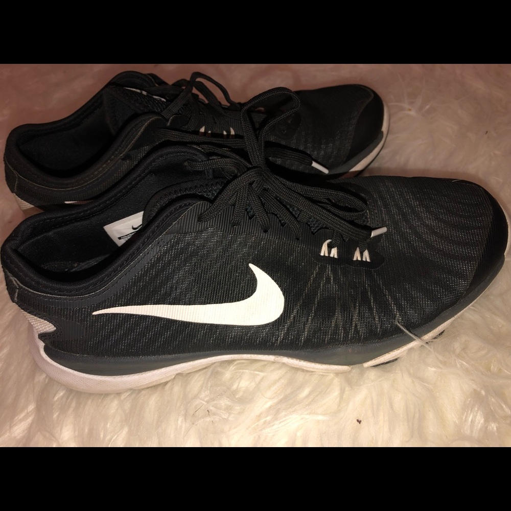 Black and white Nikes
